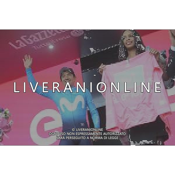 30-05-2019 Giro D\'italia; Tappa 18 Valdaora - Santa Maria Di Sala; 2019, Movistar; Carapaz Antonio, Richard Antonio; Santa Maria Di Sala; ©SIROTTI / AGENZIA ALDO LIVERANI SAS