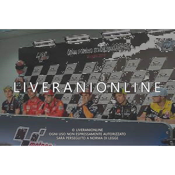 Lorenzo Baldassarri, Danilo Petrucci, Andrea Dovizioso, Marc Marquez, Valentino Rossi, Jack Miller durante la Press Conference MotoGP GRAN PREMIO D’ITALIA ‘OAKLEY’ 30 maggio 2019 ©ALESSIO MARINI / AGENZIA ALDO LIVERANI SAS