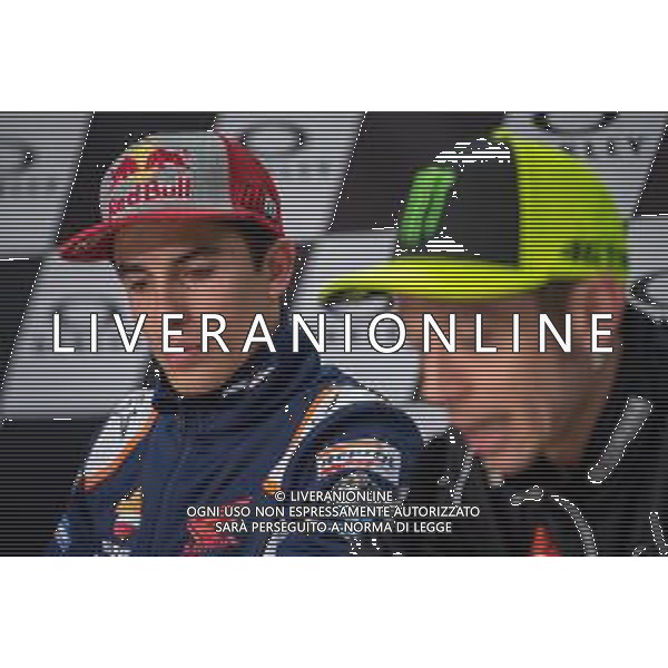 Valentino Rossi e Marc Marquez durante la Press Conference MotoGP GRAN PREMIO D’ITALIA ‘OAKLEY’ 30 maggio 2019 ©ALESSIO MARINI / AGENZIA ALDO LIVERANI SAS