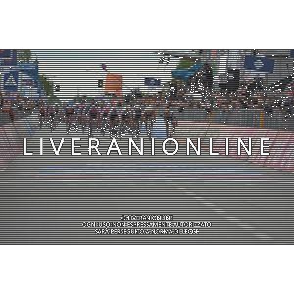 30-05-2019 Giro D\'italia; Tappa 18 Valdaora - Santa Maria Di Sala; 2019, Nippo - Vini Fantini Faizane; 2019, Bora - Hansgrohe; 2019, Uae - Emirates; 2019, Groupama - Fdj; 2019, Bardiani - Csf; Cima, Damiano; Ackermann, Pascal; Consonni, Simone; Demare, Arnaud; Maestri, Mirco; Santa Maria Di Sala; ©SIROTTI / AGENZIA ALDO LIVERANI SAS