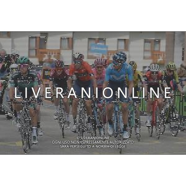 31-05-2019 Giro D\'italia; Tappa 19 Treviso - San Martino Di Castrozza; 2019, Bahrain - Merida; 2019, Bora - Hansgrohe; 2019, Movistar; Nibali, Vincenzo; Majka, Rafal; Landa Meana, Mikel; Passo Rolle; ©SIROTTI / AGENZIA ALDO LIVERANI SAS