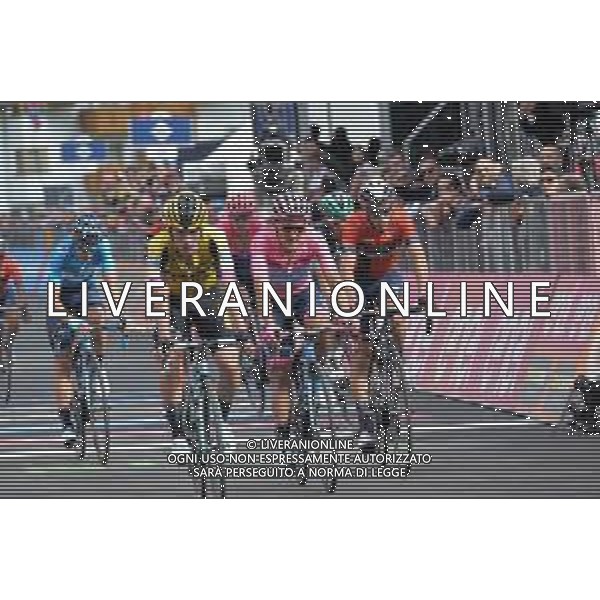 31-05-2019 Giro D\'italia; Tappa 19 Treviso - San Martino Di Castrozza; 2019, Jumbo - Visma; 2019, Movistar; 2019, Bahrain - Merida; Roglic, Primoz; Carapaz Antonio, Richard Antonio; Nibali, Vincenzo; San Martino Di Castrozza; ©SIROTTI / AGENZIA ALDO LIVERANI SAS