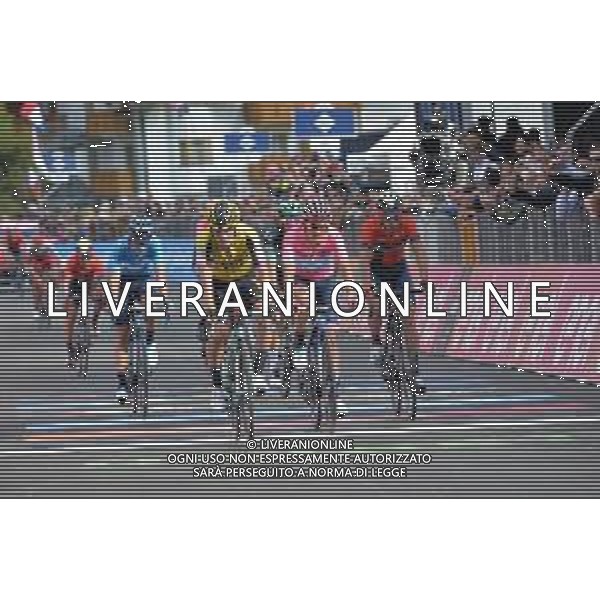 31-05-2019 Giro D\'italia; Tappa 19 Treviso - San Martino Di Castrozza; 2019, Jumbo - Visma; 2019, Movistar; 2019, Bahrain - Merida; Roglic, Primoz; Carapaz Antonio, Richard Antonio; Nibali, Vincenzo; San Martino Di Castrozza; ©SIROTTI / AGENZIA ALDO LIVERANI SAS