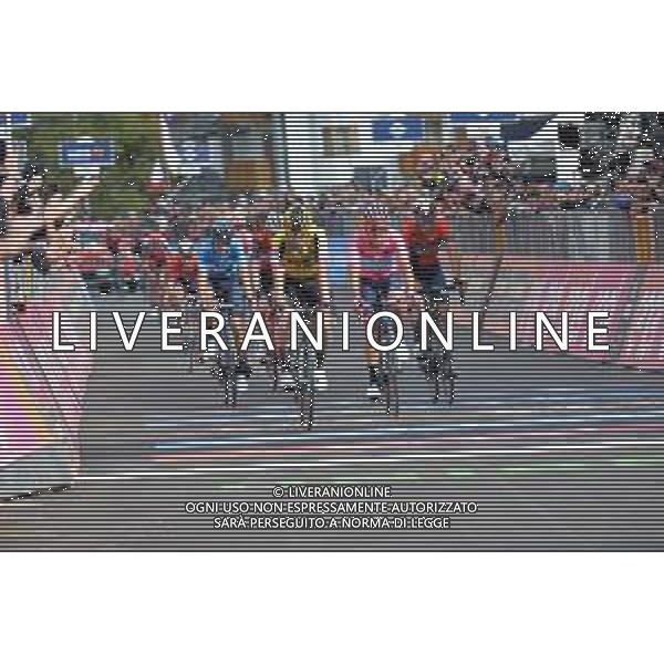 31-05-2019 Giro D\'italia; Tappa 19 Treviso - San Martino Di Castrozza; 2019, Jumbo - Visma; 2019, Movistar; 2019, Bahrain - Merida; Roglic, Primoz; Carapaz Antonio, Richard Antonio; Landa Meana, Mikel; Nibali, Vincenzo; San Martino Di Castrozza; ©SIROTTI / AGENZIA ALDO LIVERANI SAS