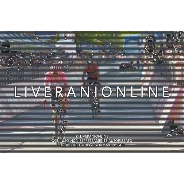 01-06-2019 Giro D\'italia; Tappa 20 Feltre - Croce D\'aune; 2019, Movistar; Carapaz Antonio, Richard Antonio; Croce D\' Aune; ©SIROTTI / AGENZIA ALDO LIVERANI SAS