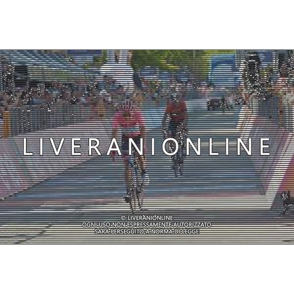 01-06-2019 Giro D\'italia; Tappa 20 Feltre - Croce D\'aune; 2019, Movistar; Carapaz Antonio, Richard Antonio; Croce D\' Aune; ©SIROTTI / AGENZIA ALDO LIVERANI SAS