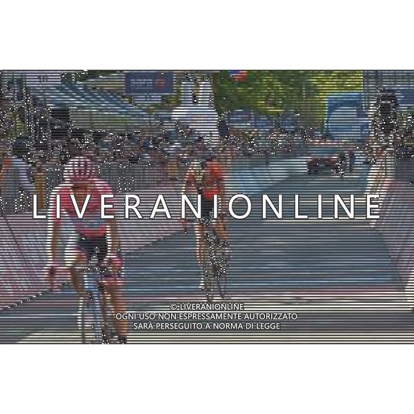 01-06-2019 Giro D\'italia; Tappa 20 Feltre - Croce D\'aune; 2019, Bahrain - Merida; Nibali, Vincenzo; Croce D\' Aune; ©SIROTTI / AGENZIA ALDO LIVERANI SAS