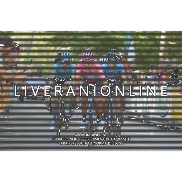 01-06-2019 Giro D\'italia; Tappa 20 Feltre - Croce D\'aune; 2019, Movistar; 2019, Astana; Carapaz Antonio, Richard Antonio; Landa Meana, Mikel; Bilbao, Peio; Croce D\' Aune; FOTO STEFANO SIROTTI-AG ALDO LIVERANI SAS