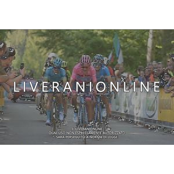 01-06-2019 Giro D\'italia; Tappa 20 Feltre - Croce D\'aune; 2019, Movistar; 2019, Astana; Carapaz Antonio, Richard Antonio; Landa Meana, Mikel; Bilbao, Peio; Croce D\' Aune; FOTO STEFANO SIROTTI-AG ALDO LIVERANI SAS