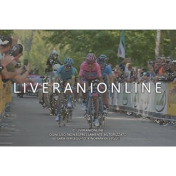 01-06-2019 Giro D\'italia; Tappa 20 Feltre - Croce D\'aune; 2019, Movistar; 2019, Astana; Carapaz Antonio, Richard Antonio; Landa Meana, Mikel; Bilbao, Peio; Croce D\' Aune; FOTO STEFANO SIROTTI-AG ALDO LIVERANI SAS