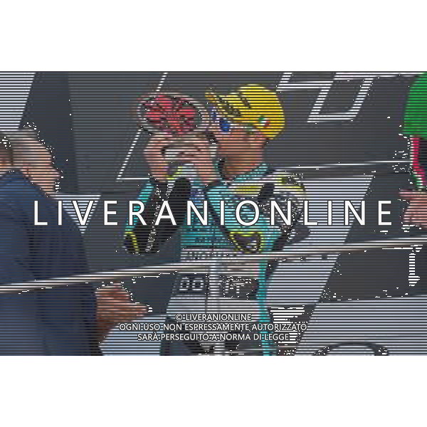 Lorenzo Dalla Porta Leopard Racing sul podio della Moto3 - GP del Mugello Gara e Podio del Gran Premio d\'Italia 02.06.2019 ©Alessio Marini / AGENZIA ALDO LIVERANI SAS