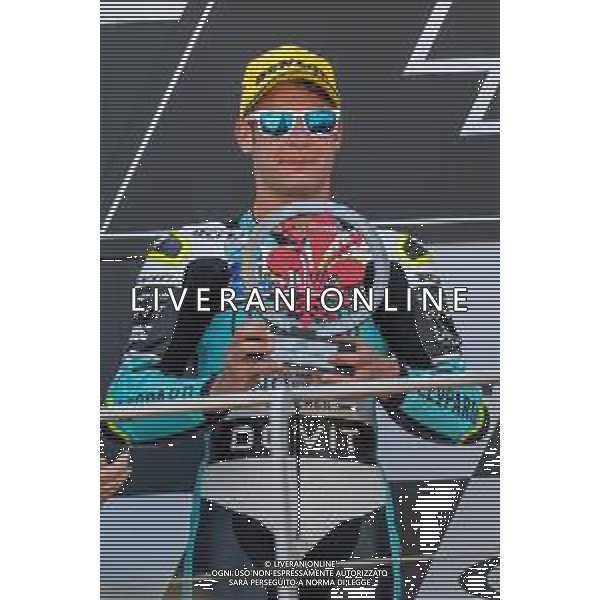 Lorenzo Dalla Porta Leopard Racing sul podio della Moto3 - GP del Mugello Gara e Podio del Gran Premio d\'Italia 02.06.2019 ©Alessio Marini / AGENZIA ALDO LIVERANI SAS