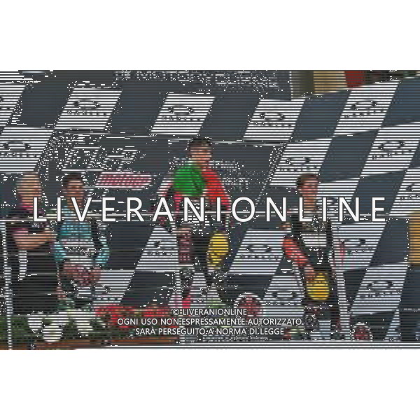 Podio della Moto3 Tony Arbolino, Lorenzo Dalla Porta, Jaume Masia. - GP del Mugello Gara e Podio del Gran Premio d\'Italia 02.06.2019 ©Alessio Marini / AGENZIA ALDO LIVERANI SAS