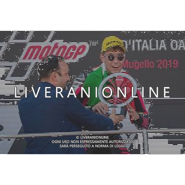 Tony Arbolino VNE Snipers sul podio della Moto3 - GP del Mugello Gara e Podio del Gran Premio d\'Italia 02.06.2019 ©Alessio Marini / AGENZIA ALDO LIVERANI SAS