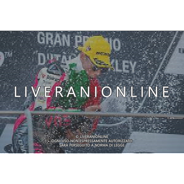 Tony Arbolino VNE Snipers sul podio della Moto3 - GP del Mugello Gara e Podio del Gran Premio d\'Italia 02.06.2019 ©Alessio Marini / AGENZIA ALDO LIVERANI SAS