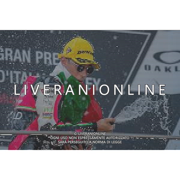 Tony Arbolino VNE Snipers sul podio della Moto3 - GP del Mugello Gara e Podio del Gran Premio d\'Italia 02.06.2019 ©Alessio Marini / AGENZIA ALDO LIVERANI SAS