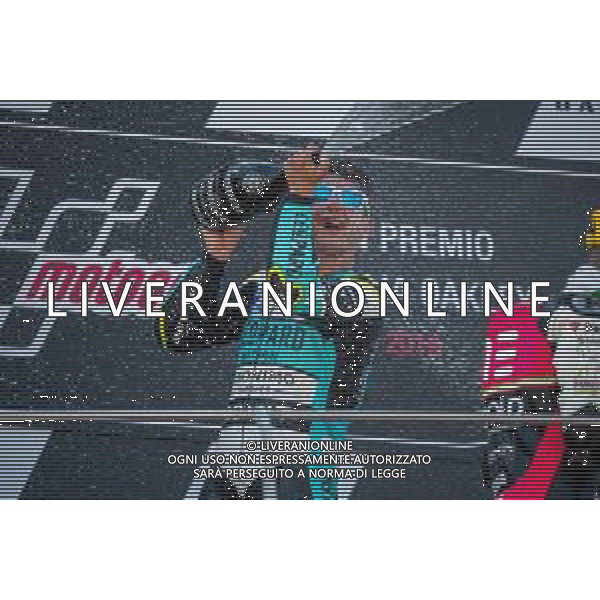 Lorenzo Dalla Porta Leopard Racing sul podio della Moto3 - GP del Mugello Gara e Podio del Gran Premio d\'Italia 02.06.2019 ©Alessio Marini / AGENZIA ALDO LIVERANI SAS