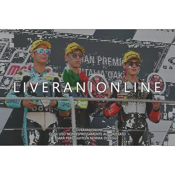 Podio della Moto3 Tony Arbolino, Lorenzo Dalla Porta, Jaume Masia. - GP del Mugello Gara e Podio del Gran Premio d\'Italia 02.06.2019 ©Alessio Marini / AGENZIA ALDO LIVERANI SAS