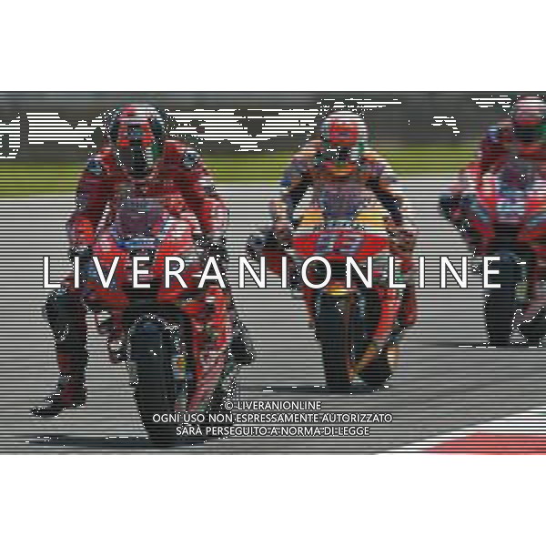 Danilo Petrucci comanda la corsa davanti a Marc Marquez - Race MotoGp del Mugello Gran Premio d\'Italia 02.06.2019 ©Alessio Marini / AGENZIA ALDO LIVERANI SAS