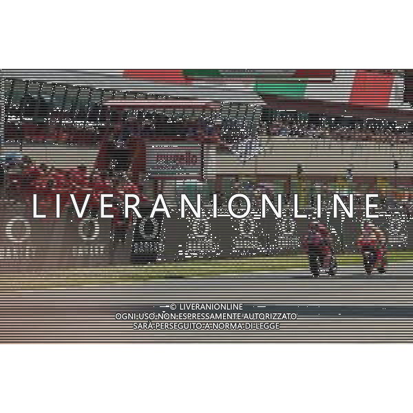 danilo Petrucci taglia il traguardo davanti a marc marquez - Race MotoGp del Mugello Gran Premio d\'Italia 02.06.2019 ©Alessio Marini / AGENZIA ALDO LIVERANI SAS