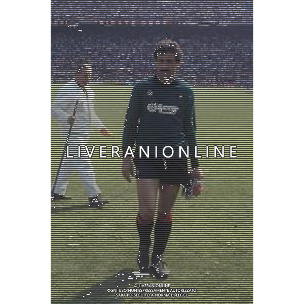 RETROSPETTIVA GIULIANO TERRANEO CALCIATORE E DIRIGENTE SPORTIVO NELLA FOTO GIULIANO TERRANEO CON LA MAGLIA DEL MILAN NEL 1984-85 AG ALDO LIVERANI SAS