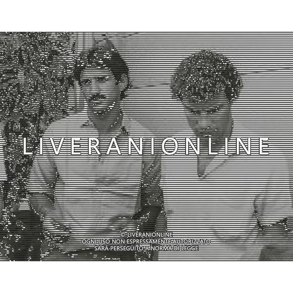 RETROSPETTIVA GIULIANO TERRANEO CALCIATORE E DIRIGENTE SPORTIVO NELLA FOTO GIULIANO TERRANEO CON LUIGI DANOVA AL RADUNO DEL TORINO CALCIO AG ALDO LIVERANI SAS