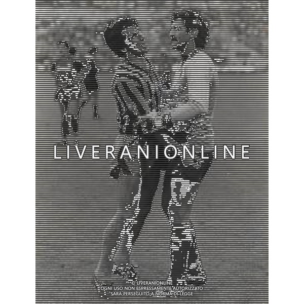 RETROSPETTIVA GIULIANO TERRANEO CALCIATORE E DIRIGENTE SPORTIVO NELLA FOTO GIULIANO TERRANEO CON LA MAGLIA DEL TORINO E SALVATORE BAGNI AG ALDO LIVERANI SAS