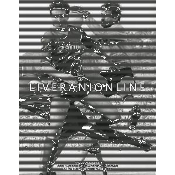 RETROSPETTIVA GIULIANO TERRANEO CALCIATORE E DIRIGENTE SPORTIVO NELLA FOTO GIULIANO TERRANEO CON LA MAGLIA DEL MILAN IN ROMA MILAN AG ALDO LIVERANI SAS