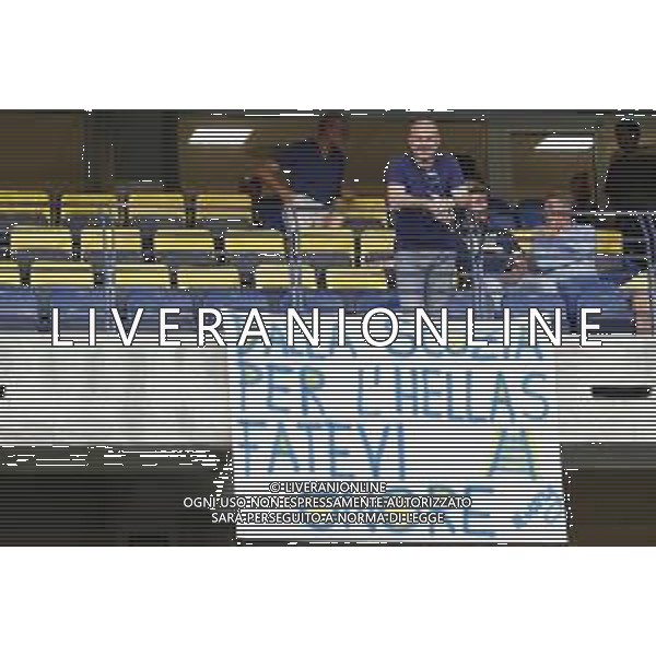 VERONA 02/06/2019 - Play off di serie BKT Hellas Verona - Cittadella. Partita di Ritorno nella foto: striscione tifoso hellas verona ©Claudio Zamagni/Agenzia Aldo Liverani / AGENZIA ALDO LIVERANI SAS