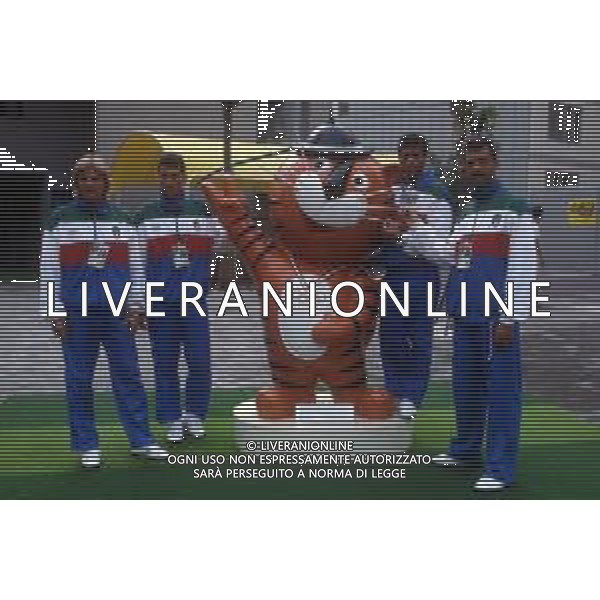 RETROSPETTIVA PIETRO PAOLO VIRDIS CALCIATORE NELLA FOTO ANGELO COLOMBO-MAURO TASSOTTI-ALBERICO EVANI E PIETRO PAOLO VIRDIS OLIMPIADI DI SEUL NAZIONALE ITALIANA AG ALDO LIVERANI SAS