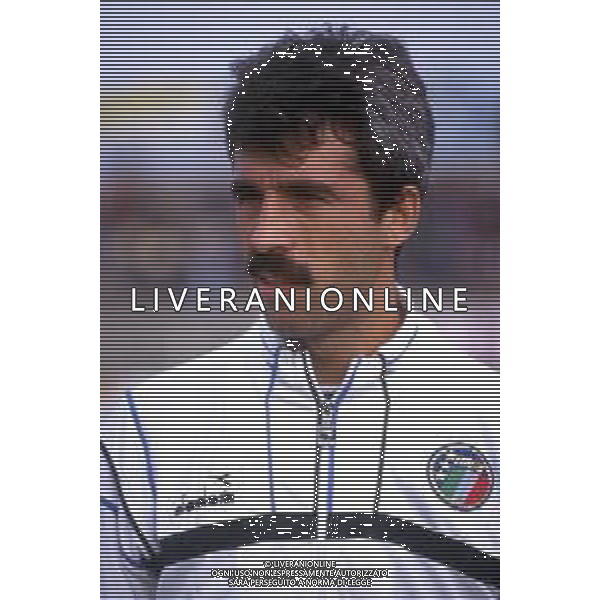 RETROSPETTIVA PIETRO PAOLO VIRDIS CALCIATORE NELLA FOTO PIETRO PAOLO VIRDIS CON LA MAGLIA DELLA NAZIONALE ITALIANA AG ALDO LIVERANI SAS
