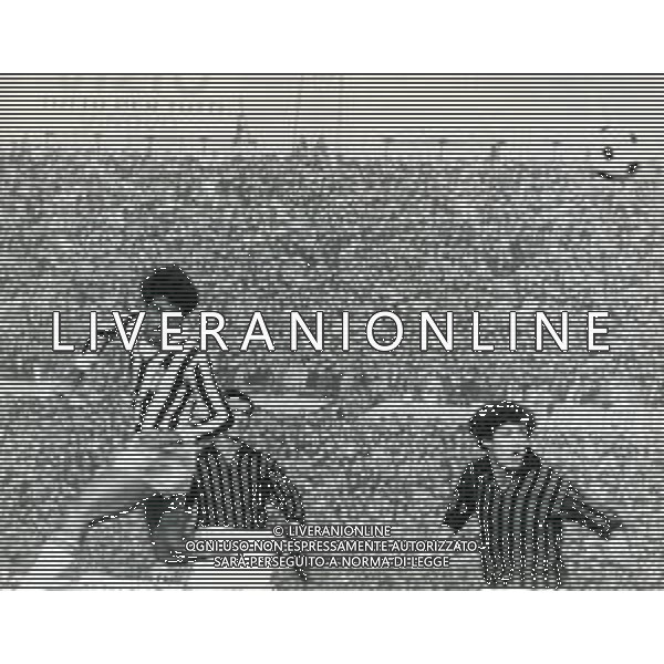 RETROSPETTIVA PIETRO PAOLO VIRDIS CALCIATORE NELLA FOTO PIETRO PAOLO VIRDIS CON LA MAGLIA DELLA JUVENTUS CALCIO AG ALDO LIVERANI SAS