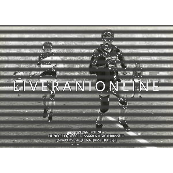 RETROSPETTIVA PIETRO PAOLO VIRDIS CALCIATORE NELLA FOTO PIETRO PAOLO VIRDIS CON LA MAGLIA DEL MILAN CALCIO AG ALDO LIVERANI SAS