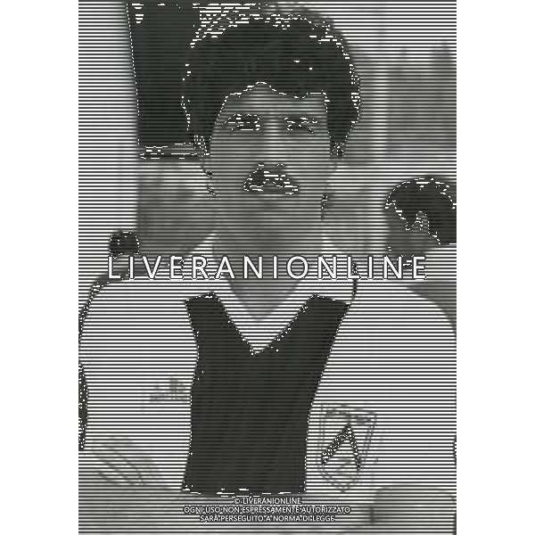 RETROSPETTIVA PIETRO PAOLO VIRDIS CALCIATORE NELLA FOTO PIETRO PAOLO VIRDIS CON LA MAGLIA DELL\'UDINESE CALCIO AG ALDO LIVERANI SAS