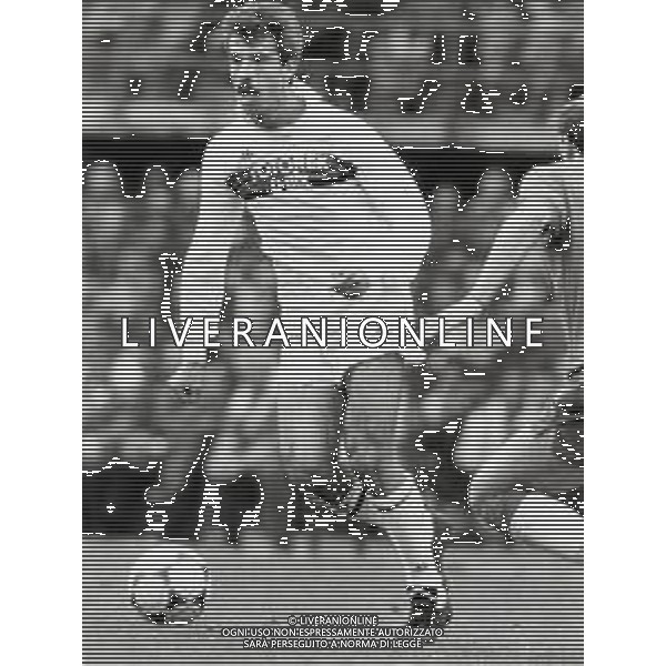 RETROSPETTIVA PIETRO PAOLO VIRDIS CALCIATORE NELLA FOTO PIETRO PAOLO VIRDIS CON LA MAGLIA DEL MILAN AG ALDO LIVERANI SAS