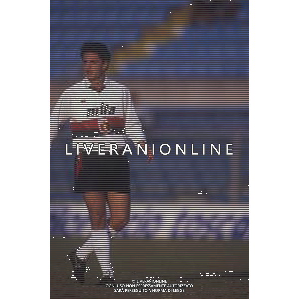 retrospettiva andrea fortunato calciatore nella foto andrea fortunato con la maglia del genoa calcio ag aldo liverani sas