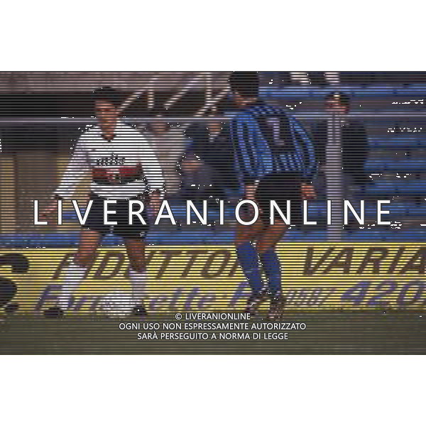 retrospettiva andrea fortunato calciatore nella foto andrea fortunato con la maglia del genoa calcio ag aldo liverani sas