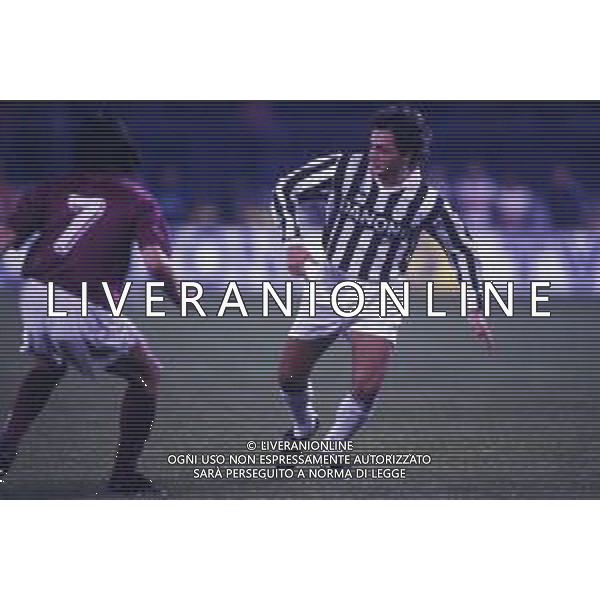 retrospettiva andrea fortunato calciatore 1993-1994 nella foto andrea fortunato con la maglia della juventus calcio ag aldo liverani sas