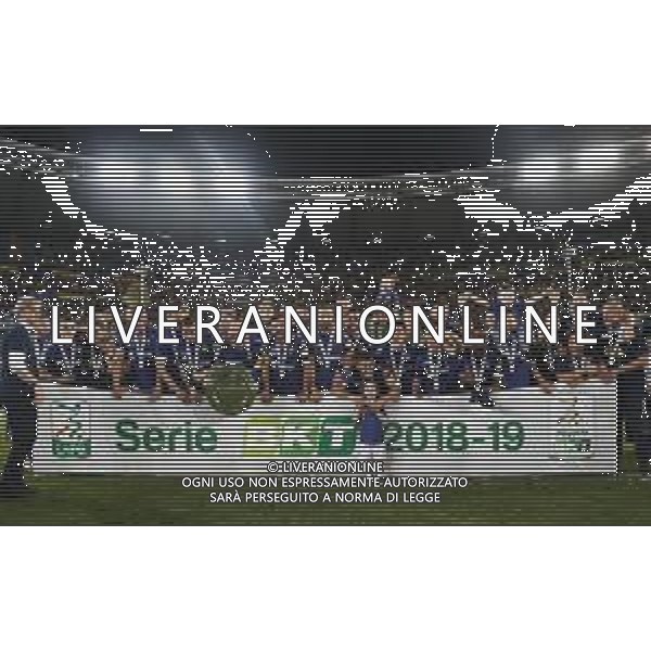 VERONA 02/06/2019 - Play off di serie BKT Hellas Verona - Cittadella. Partita di Ritorno nella foto: esultanza finale hellas verona per la promozione in serie A ©Claudio Zamagni/Agenzia Aldo Liverani