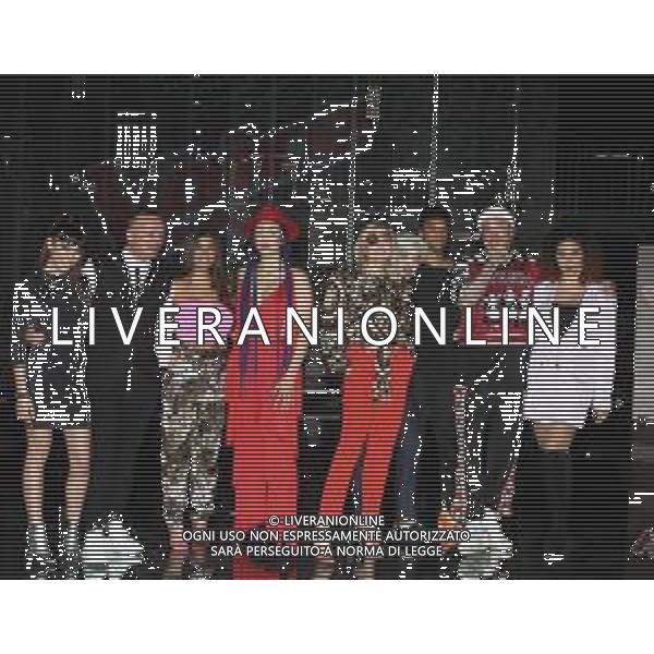 Milano ( MI ) 03/06/2019 Rai2 - Photocall Finale The Voice of Italy 2019 Nella foto: Carmen Pierri, Gigi D\'Alessio, Electra Miura Lamborghini, Miriam Ayaba, Simona Ventura, Morgan, Diablo, Guè Pequeno e Brenda Carolina Lawrence PH Lauro Montagnini AG ALDO LIVERANI SAS