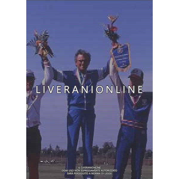RETROSPETTIVA LUCIANO GIOVANNETTI TIRO A VOLO NELLA FOTO LUCIANO GIOVANNETTI VINCE L\'ORO ALLE OLIMPIADI DI LOS ANGELES 1984 AG ALDO LIVERANI SAS
