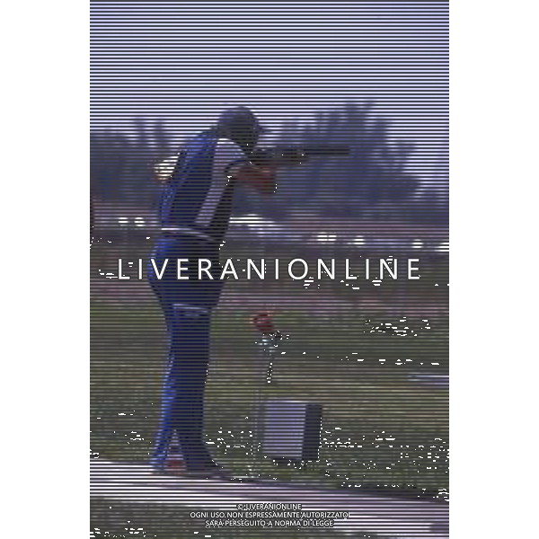 RETROSPETTIVA LUCIANO GIOVANNETTI TIRO A VOLO NELLA FOTO LUCIANO GIOVANNETTI AG ALDO LIVERANI SAS
