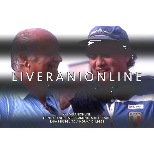 RETROSPETTIVA LUCIANO GIOVANNETTI TIRO A VOLO NELLA FOTO LUCIANO GIOVANNETTI CON PANUNZIO AG ALDO LIVERANI SAS