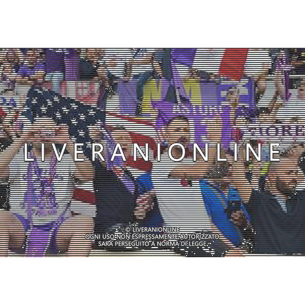 FIRENZE 07/06/2019 STADIO ARTEMIO FRANCHI NELLA FOTO CONFERENZA DI PRESENTAZIONE DEL NUOVO PROPRIETARIO DELLA ACF FIORENTINA ROCCO COMMISSO NELLA FOTO TIFOSI FIORENTINA BRESSAN/ALDO LIVERANI /AGENZIA ALDO LIVERANI SAS