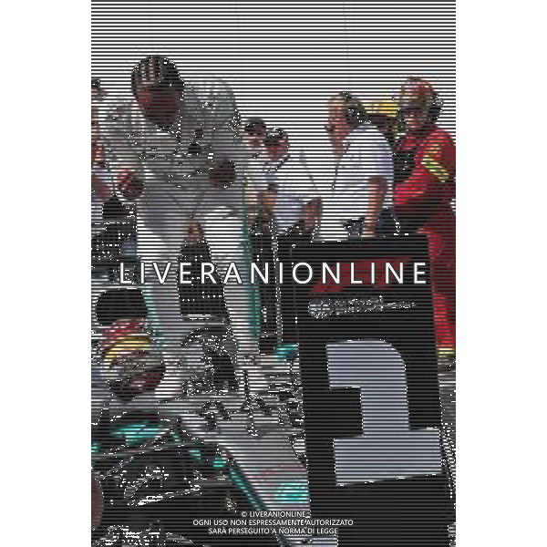 Race winner Lewis Hamilton (GBR) Mercedes AMG F1 W10 celebrates in parc ferme. 09.06.2019. Formula 1 World Championship, Rd 7, Canadian Grand Prix, Montreal, Canada, Race Day. / AGENZIA ALDO LIVERANI SAS - ITALY ONLY EDITORIAL USE ONLY
