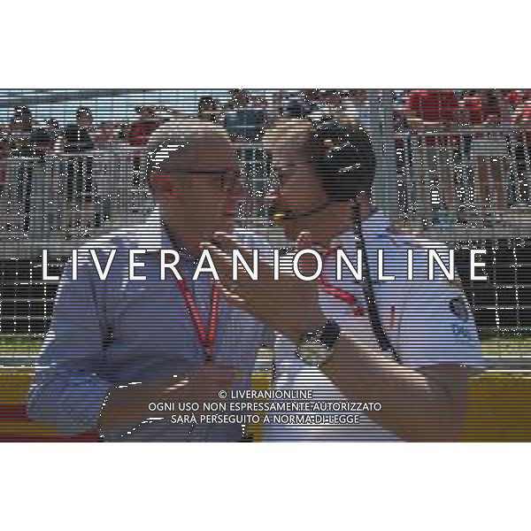 (L to R): Stefano Domenicali (ITA) FIA Single-Seater Commission President with Andreas Seidl, McLaren Managing Director on the grid. 09.06.2019. Formula 1 World Championship, Rd 7, Canadian Grand Prix, Montreal, Canada, Race Day. / AGENZIA ALDO LIVERANI SAS - ITALY ONLY EDITORIAL USE ONLY - GP F1 MONTREAL CANADA GARA 09.06.2019