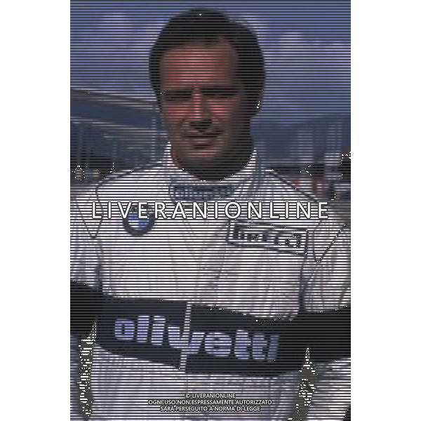 RETROSPETTIVA ELIO DE ANGELIS PILOTA F1 GP BRASILE 1986 NELLA FOTO ELIO DE ANGELIS AG ALDO LIVERANI SAS 