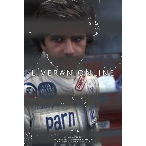RETROSPETTIVA ELIO DE ANGELIS PILOTA F1 NELLA FOTO ELIO DE ANGELIS AG ALDO LIVERANI SAS