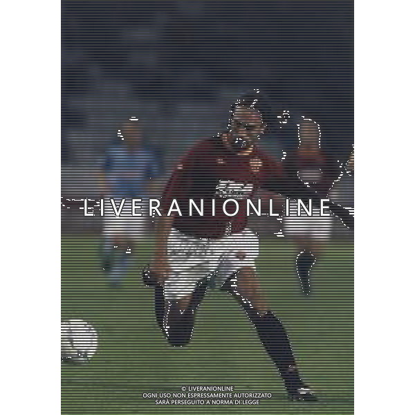RETROSPETTIVA GABRIEL BATISTUTA CALCIATORE NELLA FOTO GABRIEL BATISTUTA CON LA MAGLIA DELLA ROMA CALCIO ANNO 20001-2001 AG ALDO LIVERANI SAS