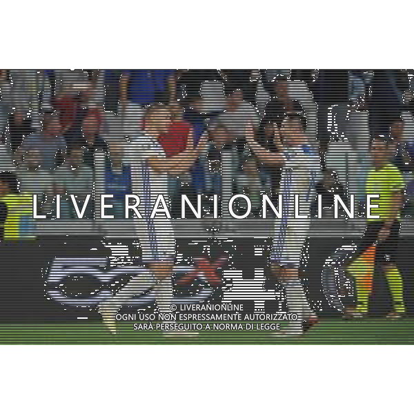 Torino 11.06.2019 Stadio Allianz Stadium Italia vs Bosnia ed Erzegovina Qualificazioni Euro 2020 ©Viganti/Agenzia Aldo Liverani Nella foto: esultanza dopo il gol di edin dzeko con amer gojak ©AGENZIA ALDO LIVERANI SAS